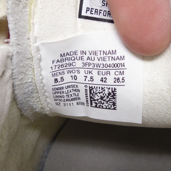 Converse CONS Louie Lopez Pro Low 'Egret Dark Mushroom Gum Shoes Cream Suede 8.5 - Picture 8 of 9